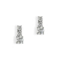 Orecchini in oro bianco con diamanti (ct 0,62)