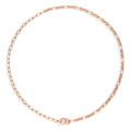 Collana essentials con 2 maglie apribili in argento placcato oro rosa