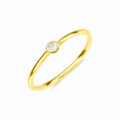Anello in oro giallo 9K con diamante (ct 0,022)
