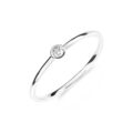 Anello in oro bianco 9K con diamante (ct 0,022)