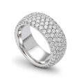 Anello in oro bianco con diamanti (4,43 ct)