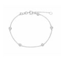 Bracciale in oro bianco con diamanti (0,15 ct)