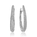 Orecchini in oro bianco con diamanti (ct 1,42)