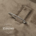 Veretta in oro bianco con diamanti (ct 0,17)